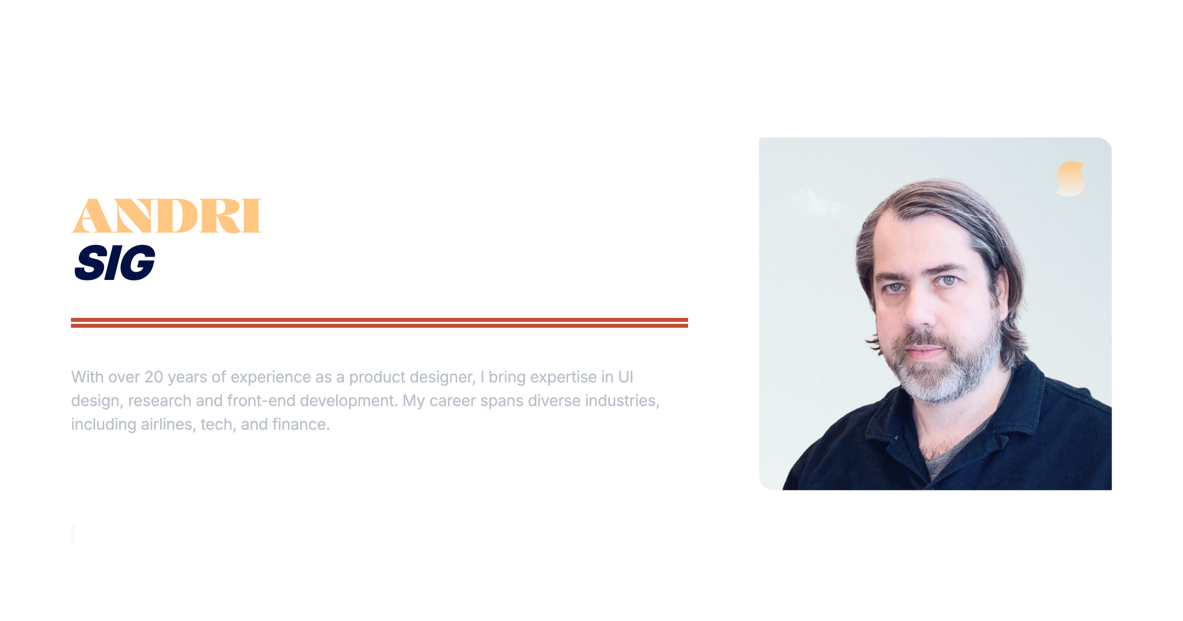 Andri Sig - Product Designer